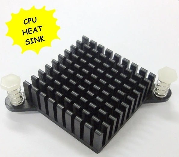 Set Top Box PCB Aluminum Extruded Aluminum Heat Sinks with Heat Dissipation Thermal Pad and Nylon Pins