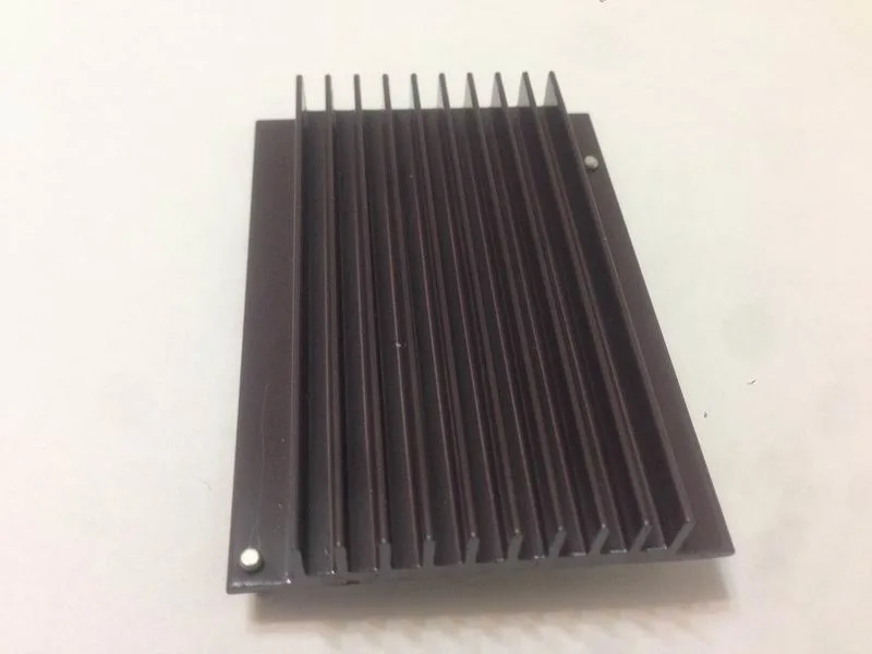 Set Top Box PCB Aluminum Extruded Aluminum Heat Sinks with Heat Dissipation Thermal Pad and Nylon Pins